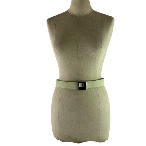 Vintage Genuine MONDI Ivory Suede Belt Women size 30 Made In Italy main image 4